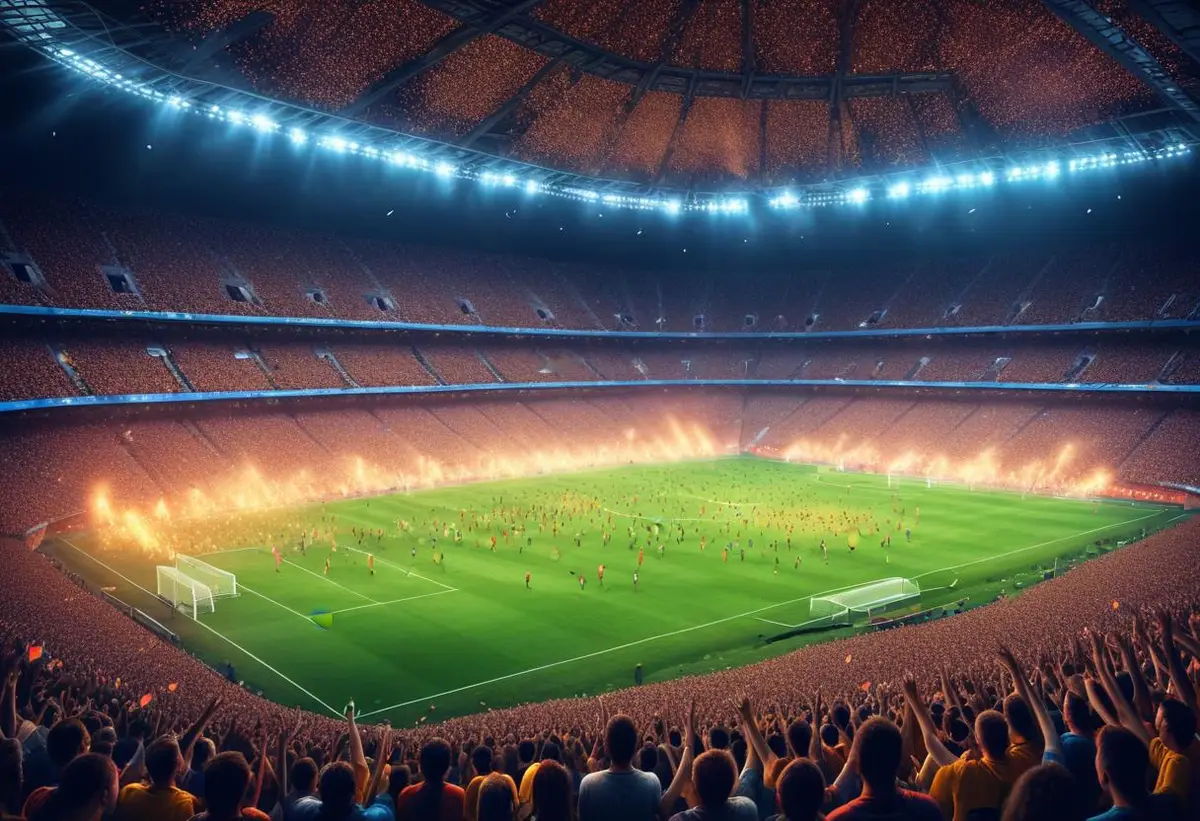Afrikanska fotbollsspelare tar plats i rampljuset illustration