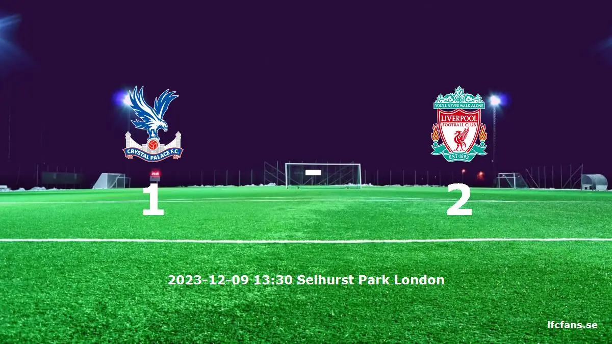 Crystal Palace mot Liverpool tidslinje och laguppställning