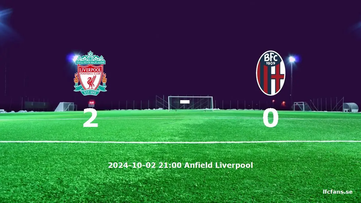 Liverpool mot Bologna tidslinje och laguppställning