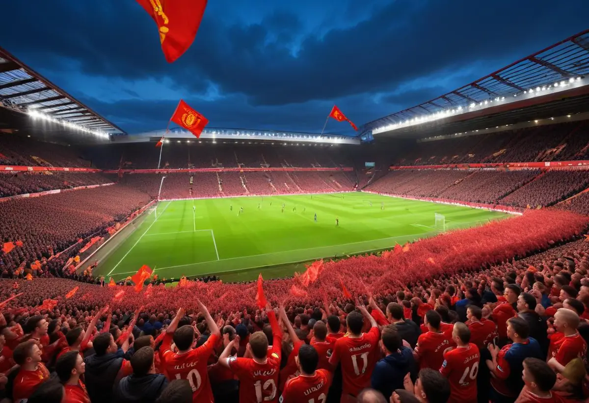 Liverpool mot Man Utd illustration