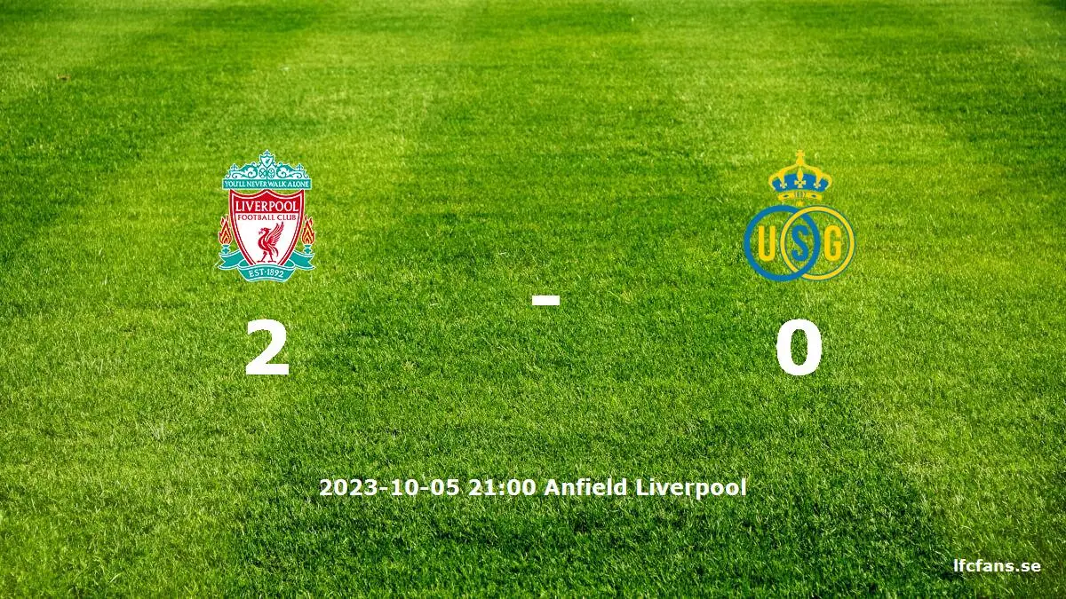 Liverpool mot Union tidslinje och laguppställning