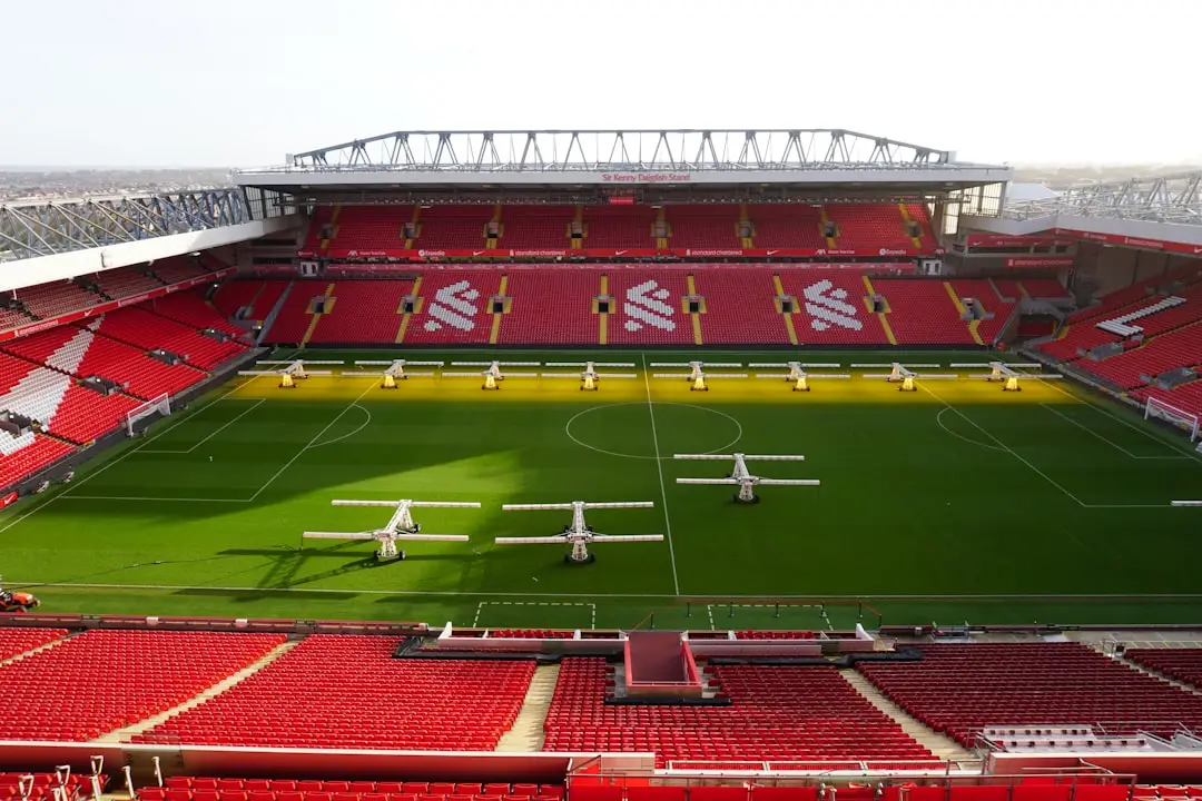 Liverpools supporters sång och musik - en viktig del av matchdagen illustration